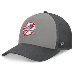 New York Yankees A-Frame Trucker Adjustable Hat - Gray/Graphite