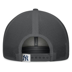 New York Yankees A-Frame Trucker Adjustable Hat - Gray/Graphite