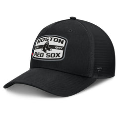 Boston Red Sox Team Patch A-Frame Trucker Snapback Hat - Black