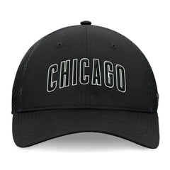 Chicago Cubs Spacer Mesh Flex Hat - Black