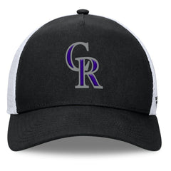 Colorado Rockies Fundamental A-Frame Adjustable Hat - Black