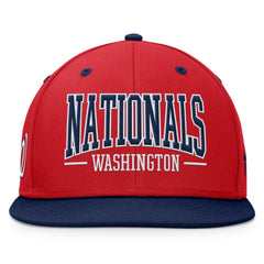 Washington Nationals Fundamental Bold Snapback Hat - Red/Navy