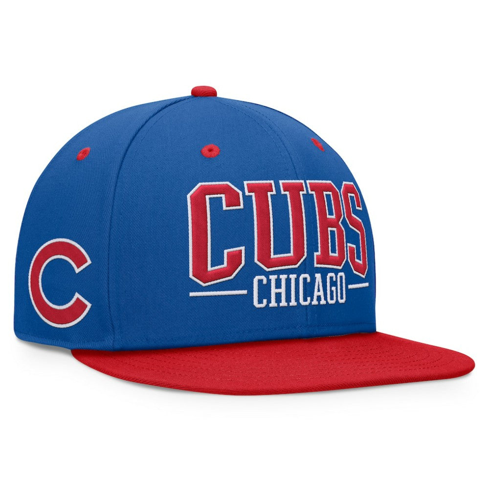 Chicago Cubs Fundamental Bold Snapback Hat - Royal/Red