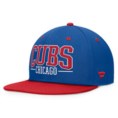 Chicago Cubs Fundamental Bold Snapback Hat - Royal/Red