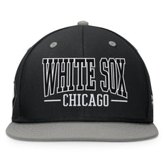 Chicago White Sox Fundamental Bold Snapback Hat - Black/Gray