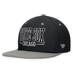 Chicago White Sox Fundamental Bold Snapback Hat - Black/Gray