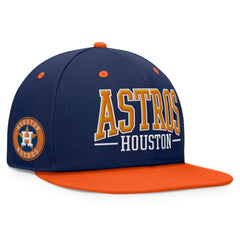 Houston Astros Fundamental Bold Snapback Hat - Navy/Orange