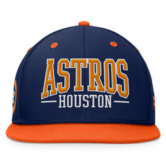 Houston Astros Fundamental Bold Snapback Hat - Navy/Orange
