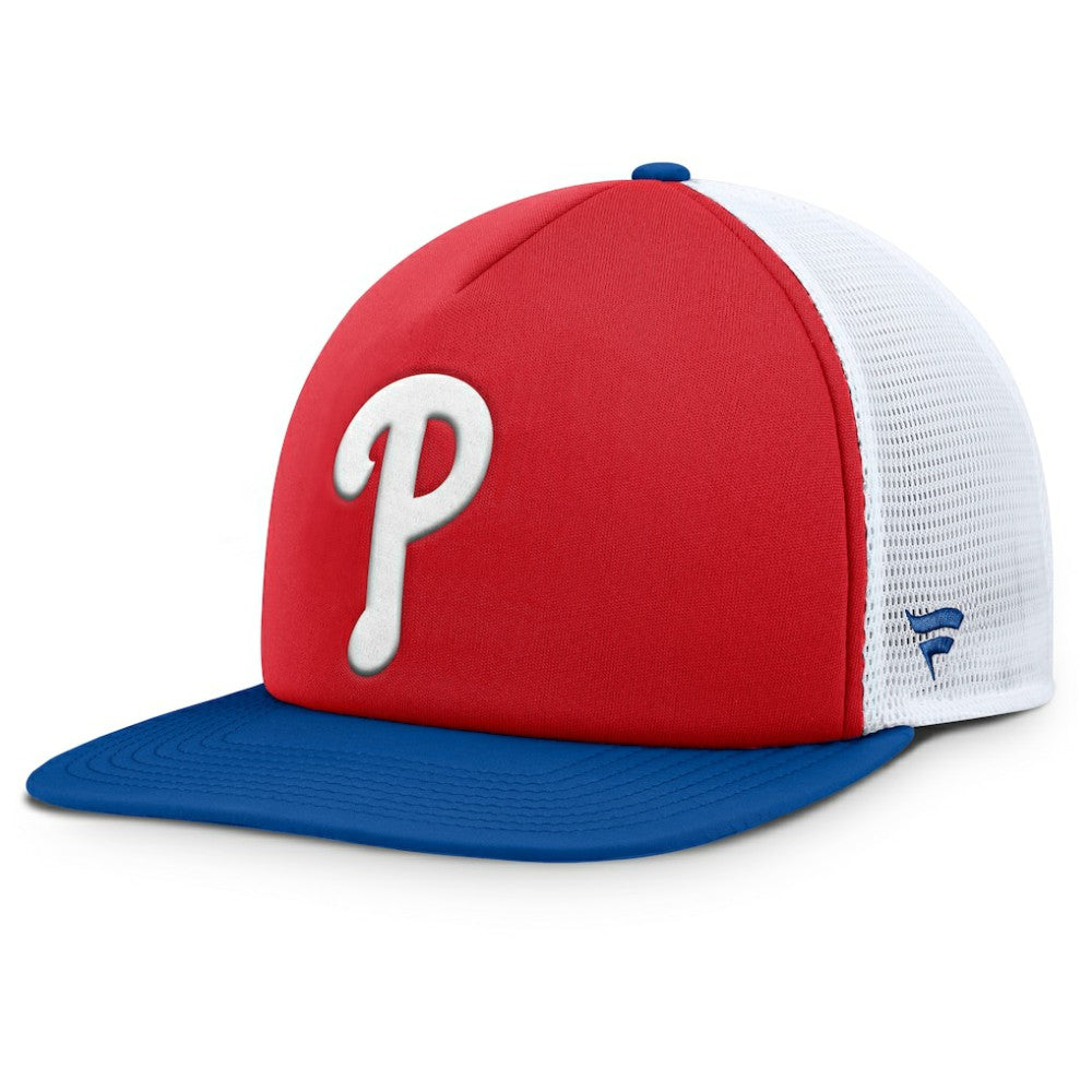 Philadelphia Phillies Fundamental Foam Front Snapback Hat - Red/White