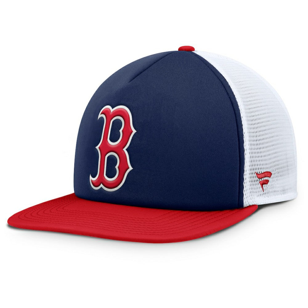 Boston Red Sox Fundamental Foam Front Snapback Hat - Navy/White