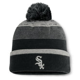 Chicago White Sox Fundamental Gradient Cuffed Knit Hat with Pom - Black