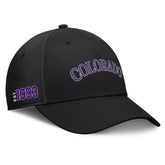 Colorado Rockies Fundamental Tag Flex Hat - Black