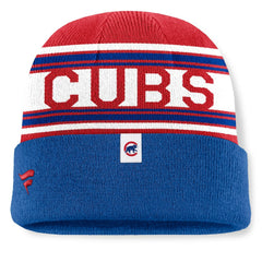 Chicago Cubs Fundamental Team Stripe Cuffed Knit Hat - Royal