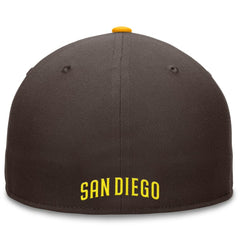 San Diego Padres Fundamental Tri-Script Fitted Hat - Brown