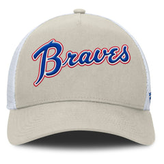 Atlanta Braves Heritage Light Khaki A-Frame Adjustable Hat - Khaki
