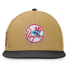 New York Yankees Heritage Two-Tone Fitted Hat - Khaki/Black