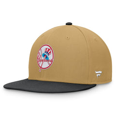 New York Yankees Heritage Two-Tone Fitted Hat - Khaki/Black