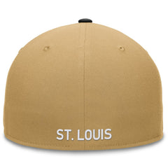 St. Louis Cardinals Heritage Two-Tone Fitted Hat - Khaki/Black