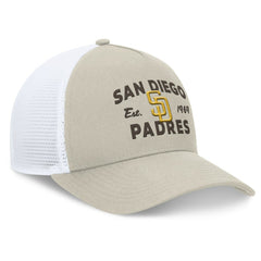 San Diego Padres A-Frame Trucker Adjustable Hat - Stone