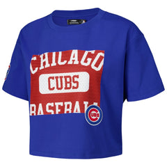 Chicago Cubs Pro Standard Women's Made To Play Boxy Cropped T-Shirt - Royal