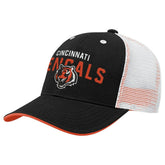 Cincinnati Bengals Youth Core Lockup Trucker Adjustable Hat - Black on sale