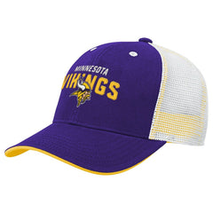 Minnesota Vikings Youth Core Lockup Trucker Adjustable Hat - Purple outlet