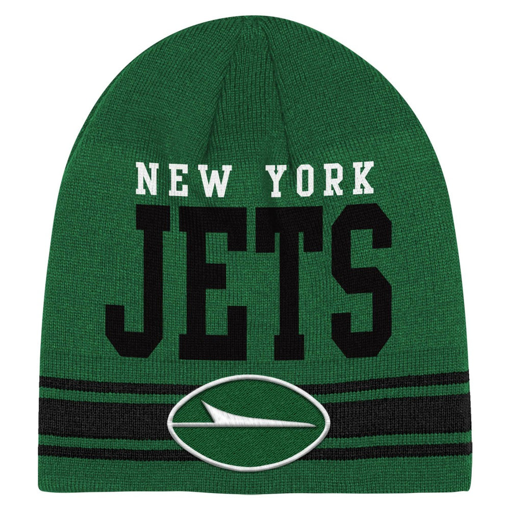 New York Jets Youth Retro Knit Beanie - Green on sale