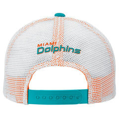Miami Dolphins Preschool Core Lockup Trucker Adjustable hat - Aqua outlet