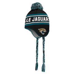 Jacksonville Jaguars Preschool Jacquard Tassel Knit Hat with Pom - Black sale