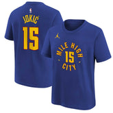 Nikola Jokic Denver Nuggets Jordan Brand Youth Statement Edition Name & Number T-Shirt sale - Blue online