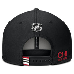 Chicago Blackhawks Fanatics Authentic Pro Prime Snapback Hat Black