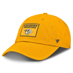 Nashville Predators Fanatics Authentic Pro Prime Adjustable Hat Gold
