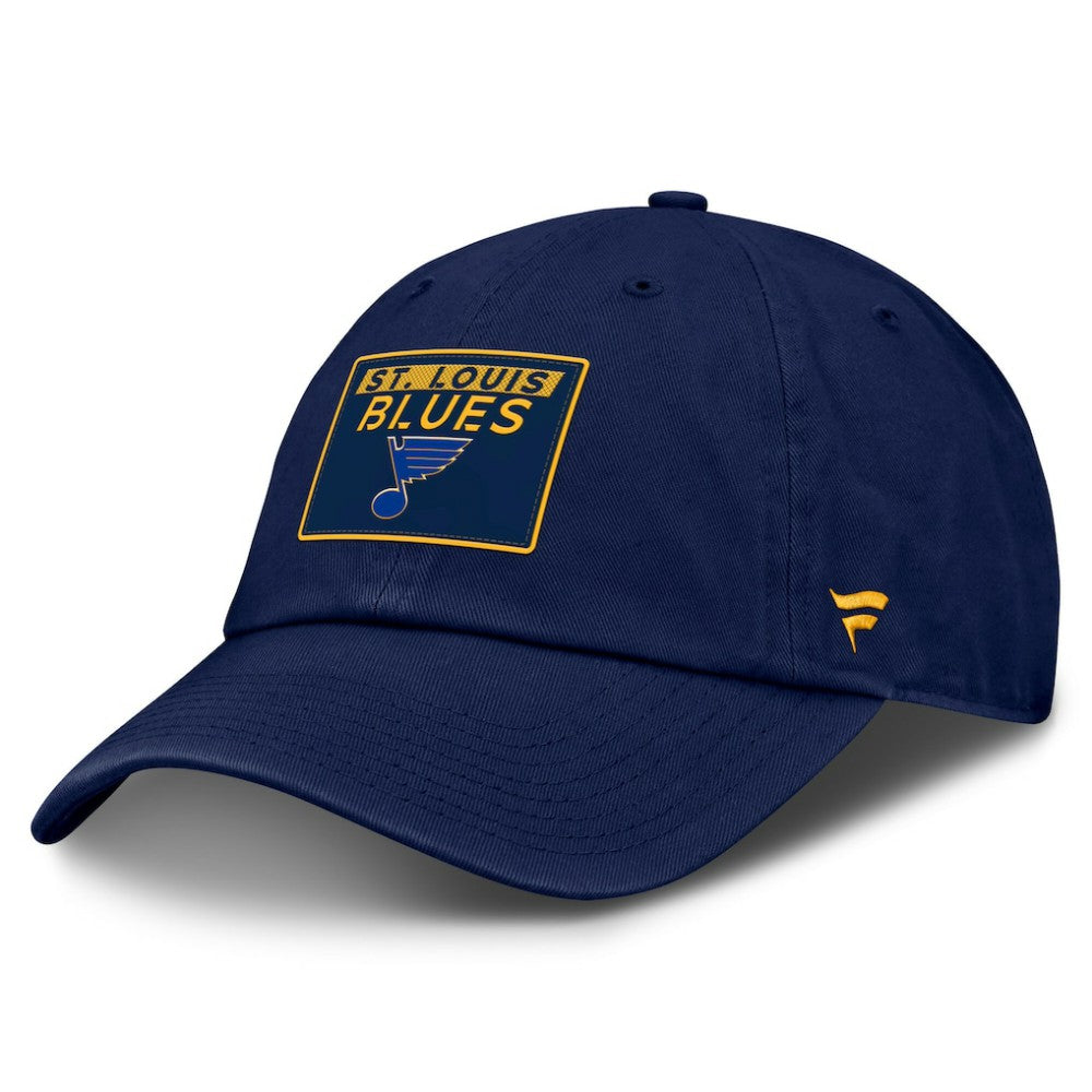 St. Louis Blues Fanatics Authentic Pro Prime Adjustable Hat Navy