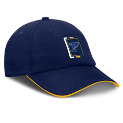 St. Louis Blues Fanatics Authentic Pro Ripstop Adjustable Hat Navy/Gold