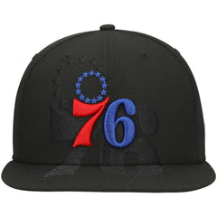 Philadelphia 76ers Blackout Shadow Logo 59FIFTY Fitted Hat - Black | New Era online