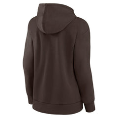 Cleveland Browns Women's Victory Script Pullover Hoodie - Brown for sale