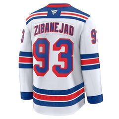 Mika Zibanejad New York Rangers Fanatics Away Premium Jersey White