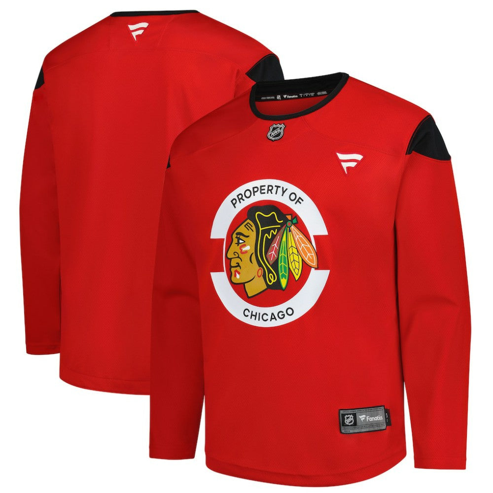 Chicago Blackhawks Fanatics Practice Jersey Red
