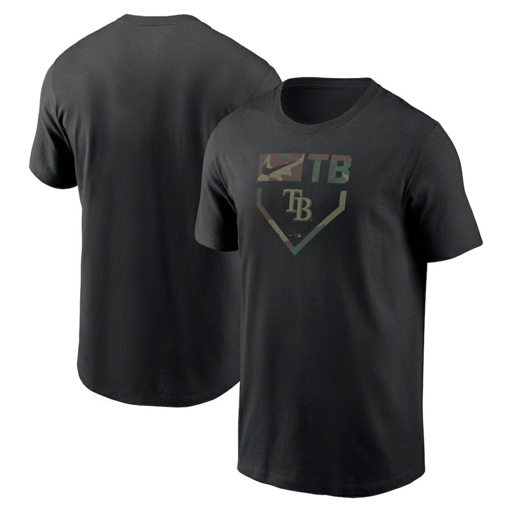 Tampa Bay Rays Camo T-Shirt - Black | Nike