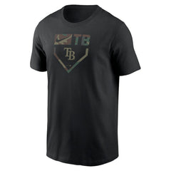 Tampa Bay Rays Camo T-Shirt - Black | Nike