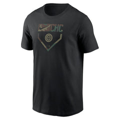 Chicago Cubs Camo T-Shirt - Black | Nike