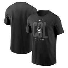 Colorado Rockies Fashion Local T-Shirt - Black | Nike