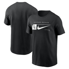 Colorado Rockies Fashion Graphic Swoosh T-Shirt - Black | Nike