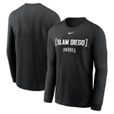 San Diego Padres Local Nickname Long Sleeve T-Shirt - Black | Nike