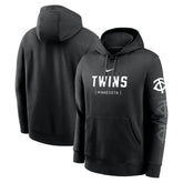 Minnesota Twins Fashion Club Pullover Hoodie - Black | Nike