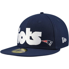 New England Patriots New Era Checkered Undervisor 59FIFTY Fitted Hat - Navy cheap