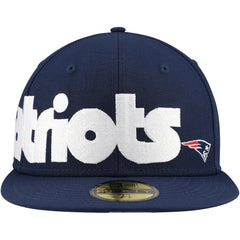 New England Patriots New Era Checkered Undervisor 59FIFTY Fitted Hat - Navy cheap