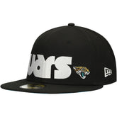 Jacksonville Jaguars New Era Checkered Undervisor 59FIFTY Fitted Hat - Black for sale