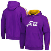Utah Jazz Hardwood Classics Nights Raglan Pullover Hoodie - Purple | Mitchell & Ness outlet
