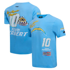Justin Herbert Los Angeles Chargers Pro Standard Fast Lane Name & Number Player T-Shirt - Powder Blue for sale